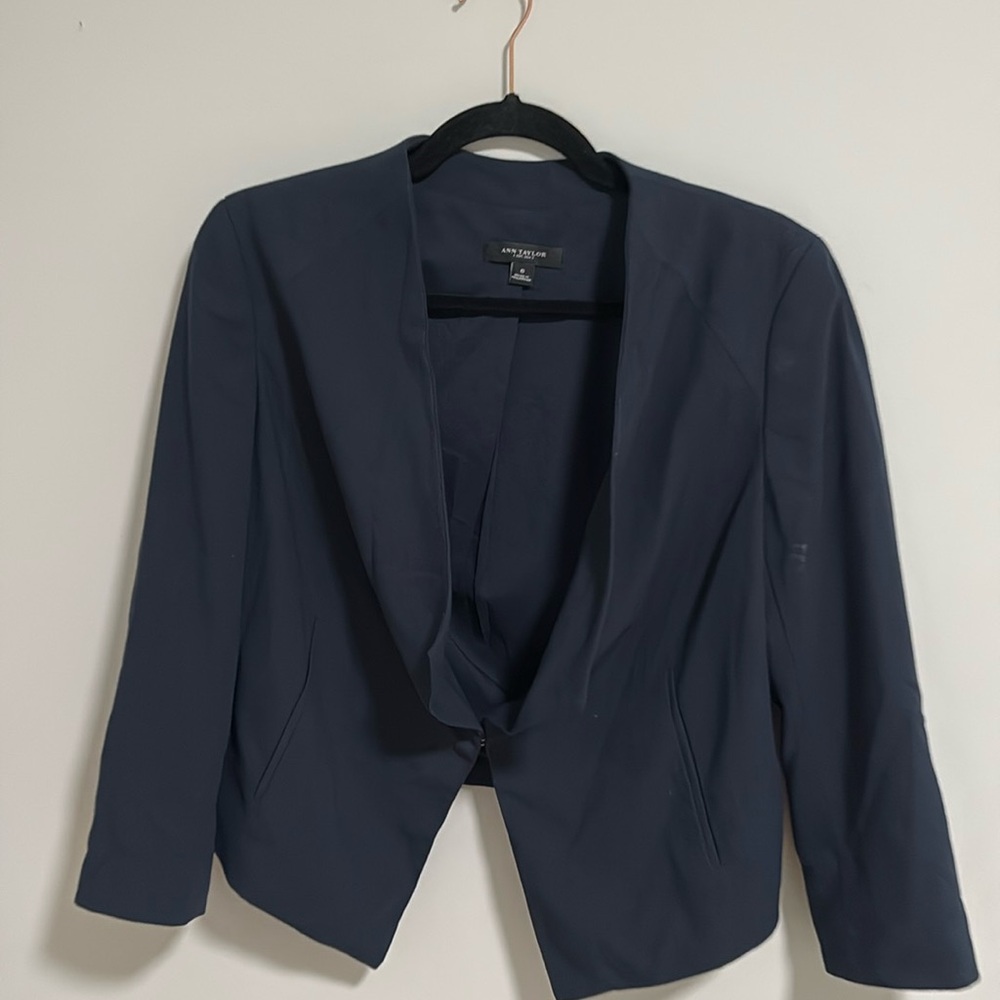Ann Taylor cropped suit jacket